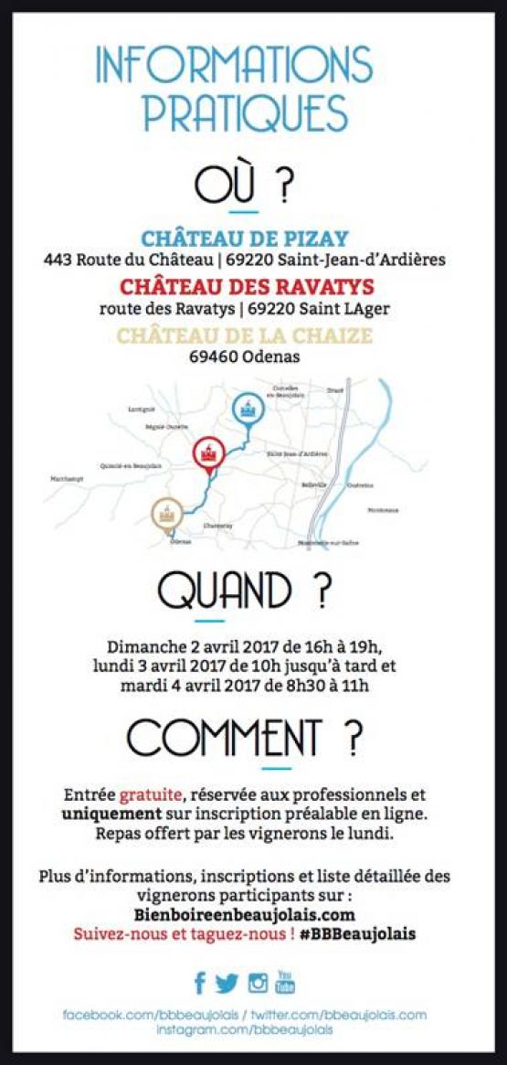 Les 3 B / Biojolaise 2017 / Bien Boire en Beaujolais
