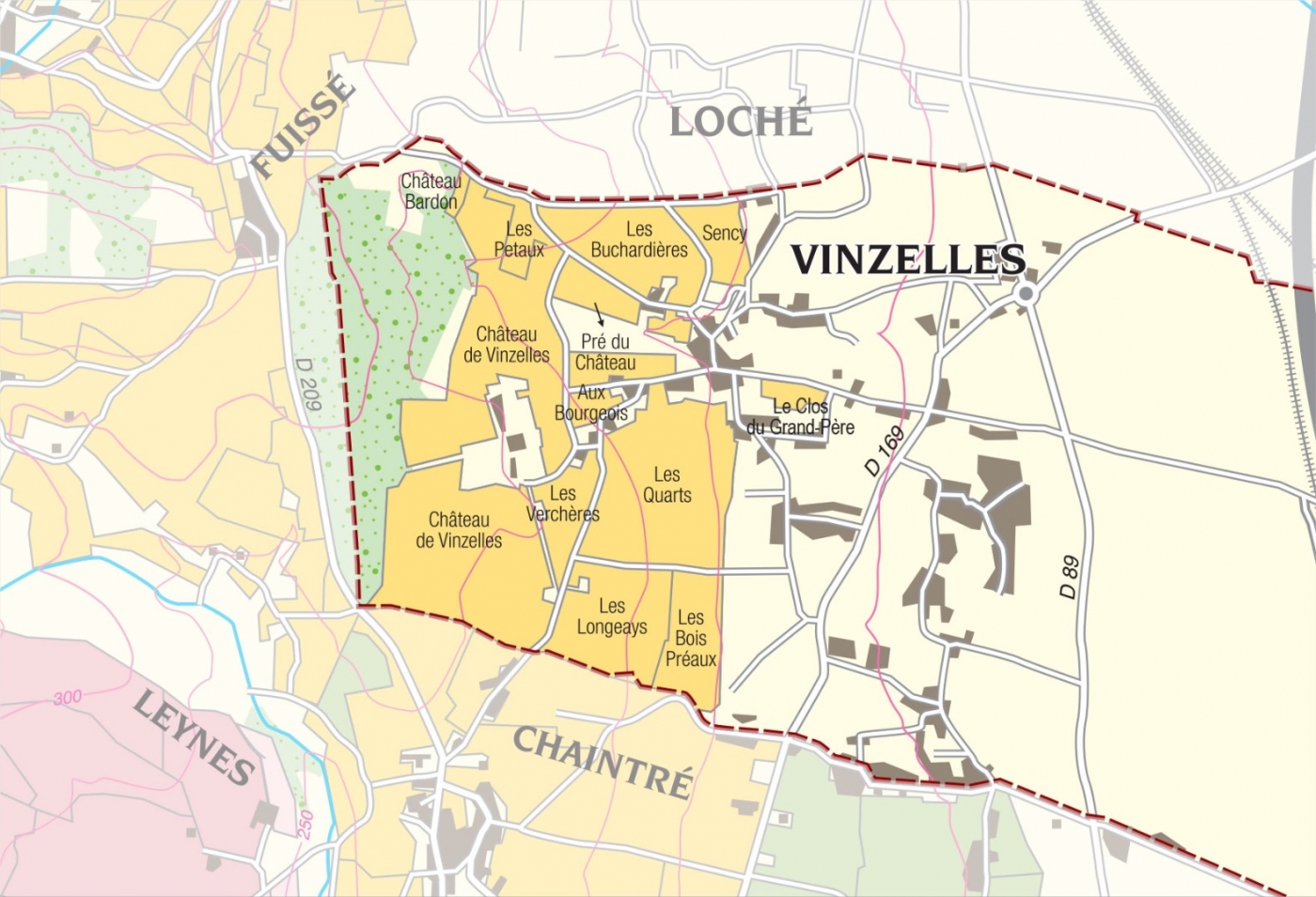 Carte parcelle vin - Pouilly-Vinzelles La Soufrandière