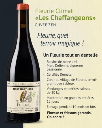 Nouvelle cuv&eacute;e bient&ocirc;t disponible : Fleurie "Les Chaffangeons" 2025