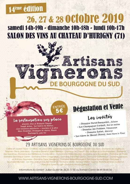 14ème édition du Salon des Artisans Vignerons de Bourgogne du Sud 