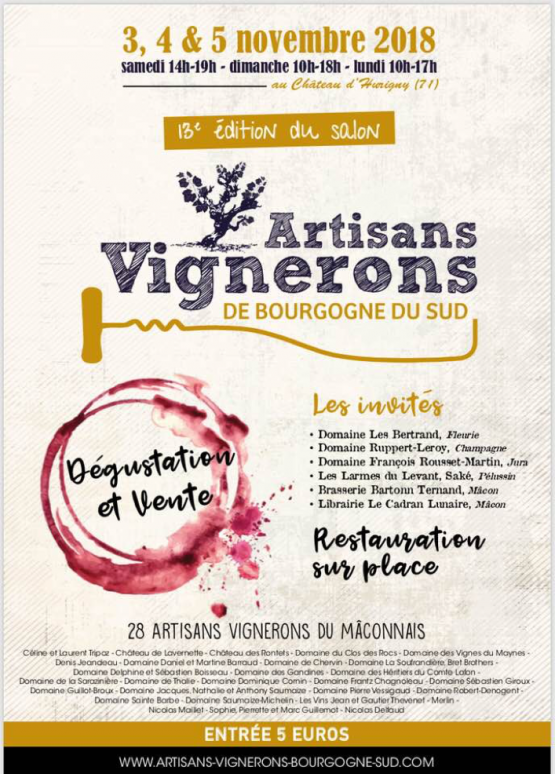 13e édition du salon des Artisans Vignerons de Bourgogne du Sud