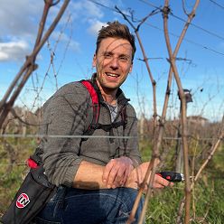 Benjmain ROUSSET Notre chef d'équipe, ultrapolyvalent avec déjà une sacrée expérience dans le monde du vin!