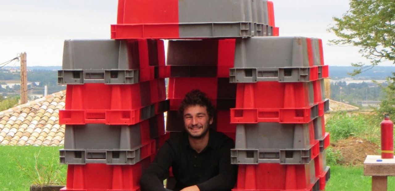 Nico dans sa cabane ;-)