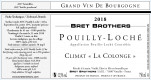 Etiquette vin - Pouilly-Loché Climat « La Colonge » Bret Brothers