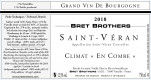 Wine label - Saint-Véran Climate « En Combe » Bret Brothers