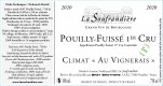 Wine label - Pouilly-Fuissé 1er Cru Climate « Au Vignerais » La Soufrandière