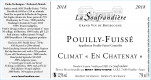 Etiquette vin - Pouilly-Fuissé Climat « En Chatenay » La Soufrandière