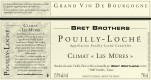 Etiquette vin - Pouilly-Loché Climat « Les Mûres » Bret Brothers