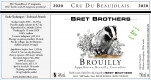 Etiquette vin - Brouilly Bret Brothers