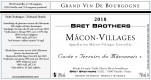 Etiquette vin - Mâcon-Villages Cuvée  « Terroirs du Mâconnais » Bret Brothers