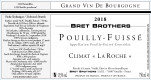 Etiquette vin - Pouilly-Fuissé Climat « La Roche » Bret Brothers