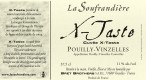 Etiquette vin - Pouilly-Vinzelles Cuvée  « X-Taste » La Soufrandière