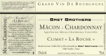 Etiquette vin - Mâcon-Chardonnay Climat « La Roche » Bret Brothers