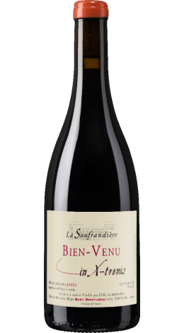 Bouteille vin - Beaujolais-Leynes « Bien-Venu In X-tremis - Dernier millésime 2012 » La Soufrandière